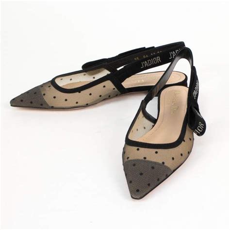 tan black polka dot dior flat shoes|Christian Dior Flats .